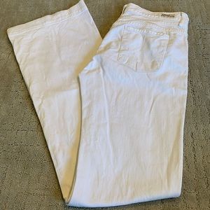 Citizens for Humanities White High RiseWide Leg Denim Jeans Hutton Stretch 29